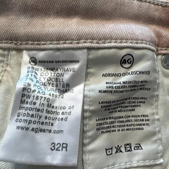 AG Adriano Goldschmeid Skinny Jeans Tie Dyed Wash 32 - Picture 5 of 6